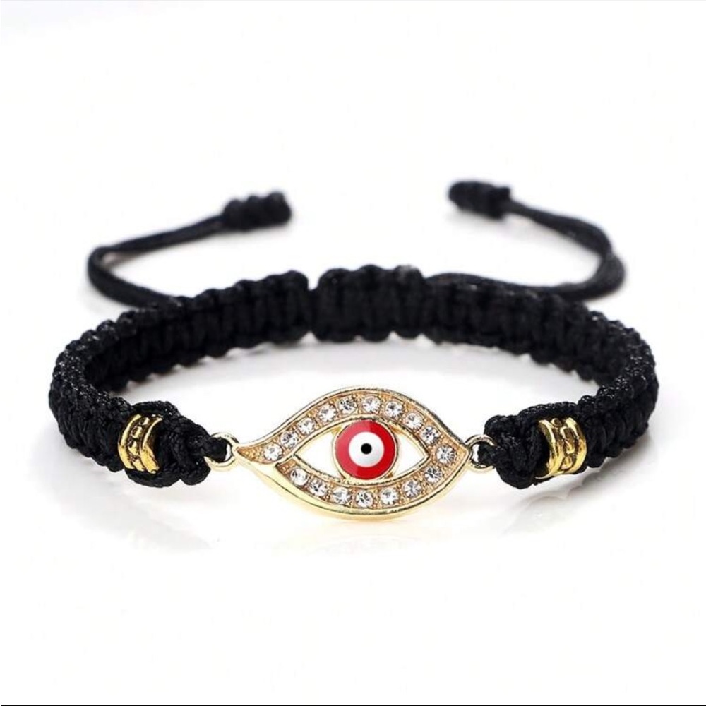 Luxe Golden Red Evil Eye Bracelet - Multiple Color Options